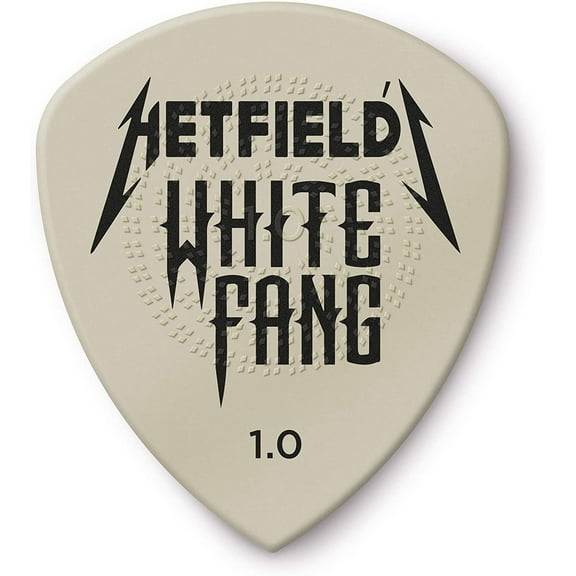 Jim Dunlop White Fang 1.0mm Guitar Picks (PH122R1.00) 1.0mm 24 Pack Guitar Pick