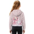 thumbnail image 2 of Xoenoiee Axolotl Snowman Print Girls Half Zip up Sweatshirt Trendy Winter Cropped Hoodie Long Sleeve Shirt Pullover Youth Girl Outwear Coat, 5-6 Years, 2 of 7