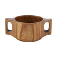 thumbnail image 3 of Wooden Feeding Bowl with Dual Handles for Baby Training Tableware, 3 of 8