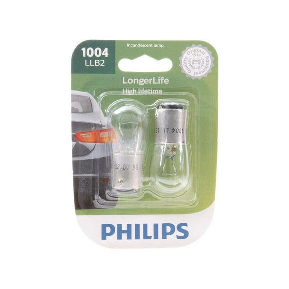 Bombillas Philips 1004 LongerLife en miniatura para vehículos, paquete de 2