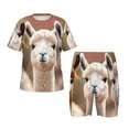 thumbnail image 1 of Fotbe Cute Alpaca in Daze Pijama Estampada de 2 Piezas para Niños – Ropa de Dormir de Manga Corta Cómoda para Niños y Niñas, Camiseta y Shorts de Algodón-3X-Large, 1 of 6