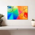 thumbnail image 2 of Elephant Stock Rainbow Oil In Water Wall Art - Horizontal Canvas Wall Art - Living Room Wall Decor - Abstract Canvas - Blue And Orange Decor - 12" x 8", 2 of 8