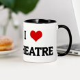 thumbnail image 4 of CafePress - I Love THEATRE Mug - 11 oz Ceramic Mug - Novelty Coffee Tea Cup, 4 of 6