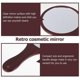 thumbnail image 4 of 1Pc Wooden Handle Makeup Mirror Retro Cosmetic Mirror Handheld Makeup Mirror, 4 of 4
