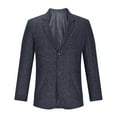 thumbnail image 3 of Slim Fit Blazer For Men Qiggri Men's Fashionable Casual Long Sleeved Lapel Suit Jacket Blazer, 3 of 5