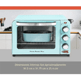 thumbnail image 4 of Horno Tostador Retro Elite Gourmet Color Azul Menta, 4 of 8