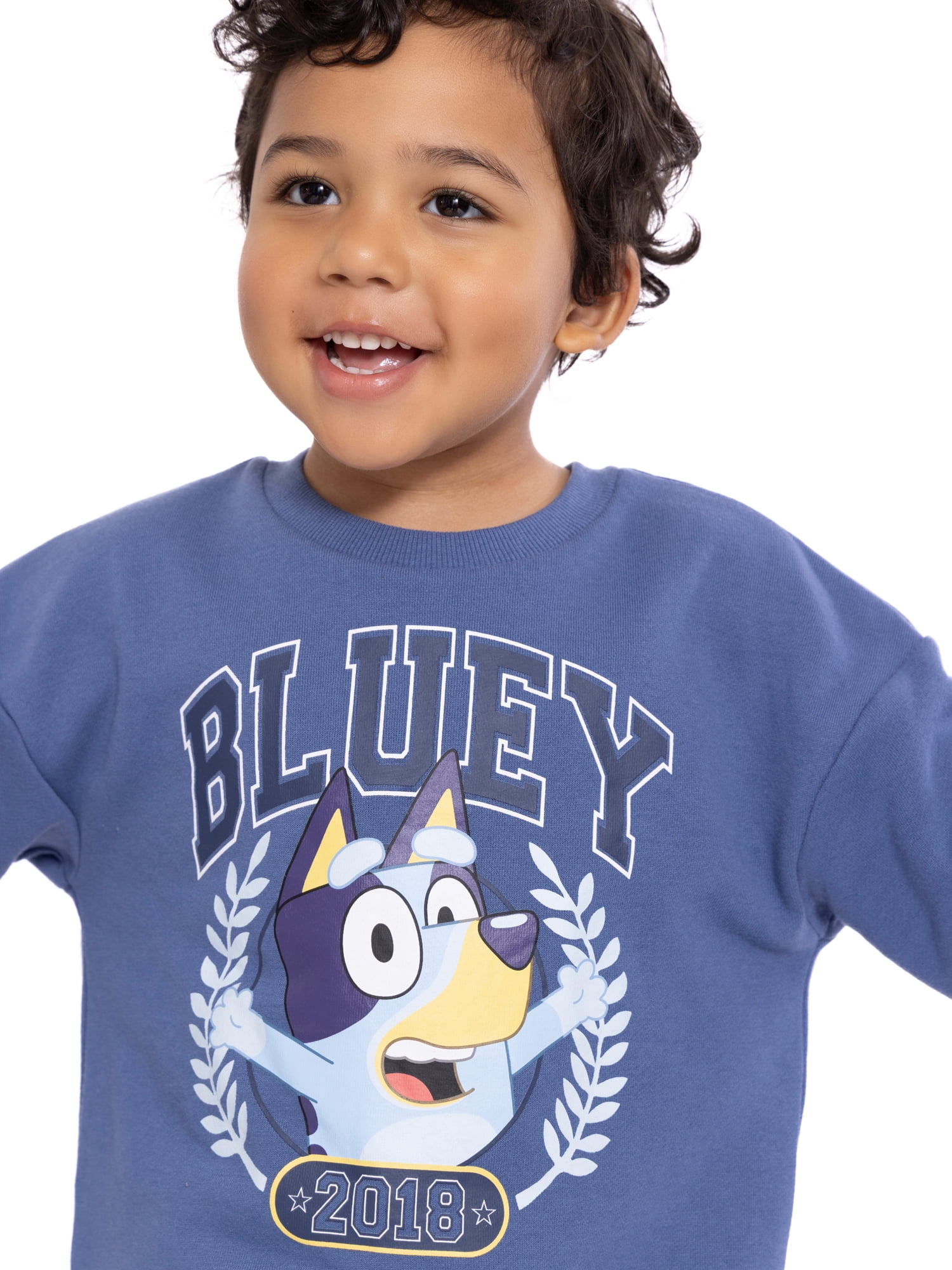 Bluey Toddler Girls Graphic Sweatshirt and Joggers Set, 2-Piece, Sizes 12M-5T