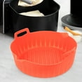 thumbnail image 3 of Pot en Silicone pour Friteuse à Air Chaud Rond Antiadhésif Compatible avec Poignées, 3 of 8