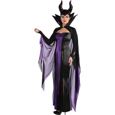 Suit Yourself Sleeping Beauty Maleficent Costume Couture for Women, Includes a Dress and a Headpiece