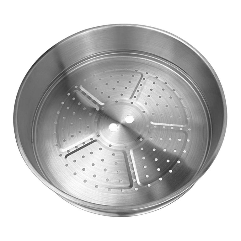 LNQ LUNIQI Stainless Steel Steamer Pot 6.3 Inches Round Cooking Rack Food  Steamer Basket Insert for Kitchen Dim Sum Dumplings Bun(16cm)