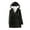 Black, variant on Aayomet Coats for Women 2023 Women's Packable Hooded Rain Jacket with Bow,Black M