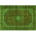 thumbnail image 1 of Ahgly Company Indoor Rectangle Medallion Green Traditional Area Rugs, 2' x 4', 1 of 1