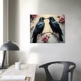 thumbnail image 4 of BCIIG Black Raven Wall Art Ravens   Crow Art Dark Academia Prints, Decor Aesthetic Halloween Pictures  Paintings for Home Bedroom  20x16in, 4 of 6