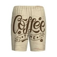 thumbnail image 5 of Naloa Coffee Time (2) Men's Short Pajama Pants, Lounge Comfort Shorts with Elasticized Waistband and Side Pockets - X-Large, 5 of 9
