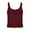 A-Wine301, variant on Yuanlong Women's Tank Top U Neck Solid Color Cropped Tanks With Built In Bra Slim Fit Minimalist Versatile Basic Layering Top