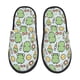 thumbnail image 1 of Fotbe Frog With Sweet Pantuflas Peludas para Mujer con Estampado, Zapatillas de Peluche, Zapatos de Invierno para Casa, Uso Interior y Exterior-Medium, 1 of 8