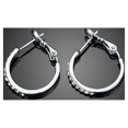 thumbnail image 4 of ORUYROP 14K Rose Gold Platinum CZ Rhinestone Small Hoop Loop Earrings For Teen Girls Women For Sensitive Ear, 4 of 7