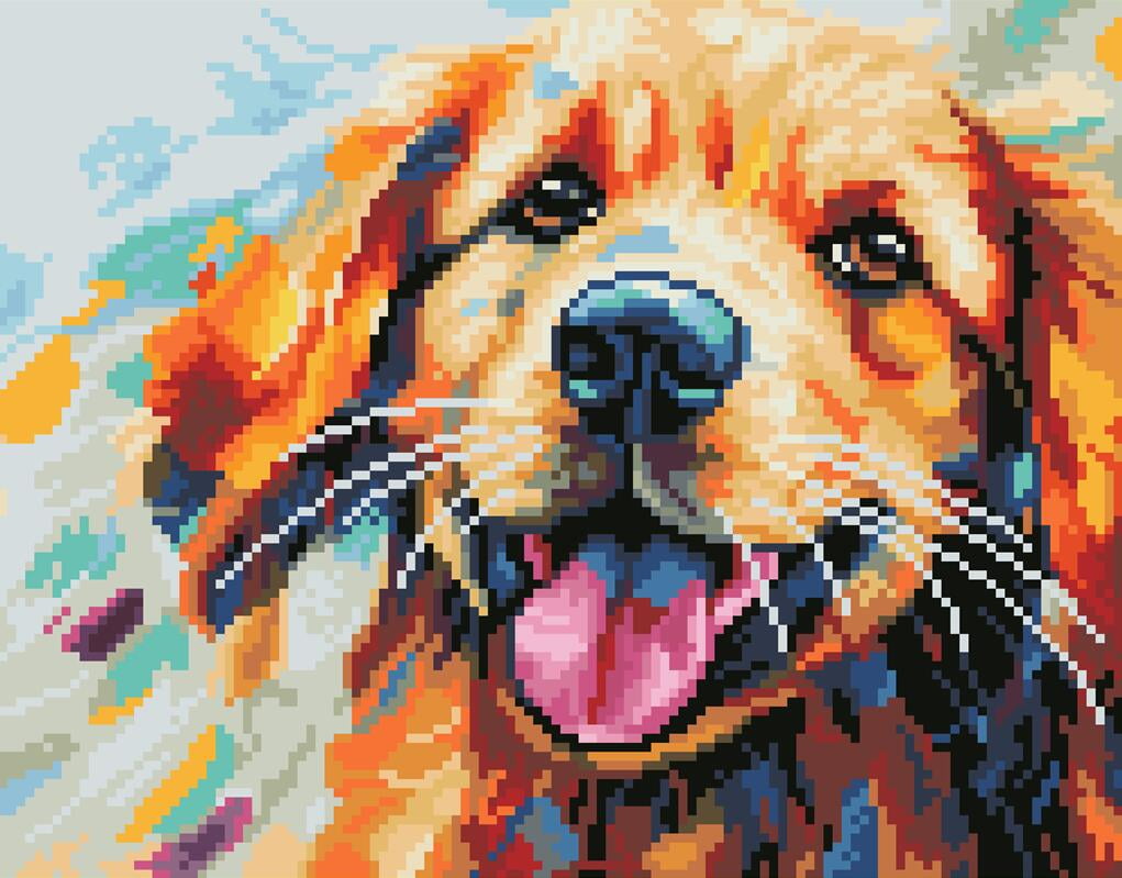 DIAMOND DOTZ® Color Splash Dog Special Edition Diamond Painting
