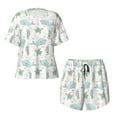 thumbnail image 4 of Picia Whale And Turtle Pajamas Sets for Women Soft Short-Sleeved Pjs with Lounge Shorts Two Piece Sleepwear-XX-Large, 4 of 9