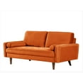 thumbnail image 6 of US Pride Furniture Monahan 58''W Velvet Tufted Living Room Loveseat, Orange, 6 of 6