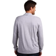 Lacoste Mens Classic Long Sleeve Pique Polo Shirt 4X-Large Silver Heathered