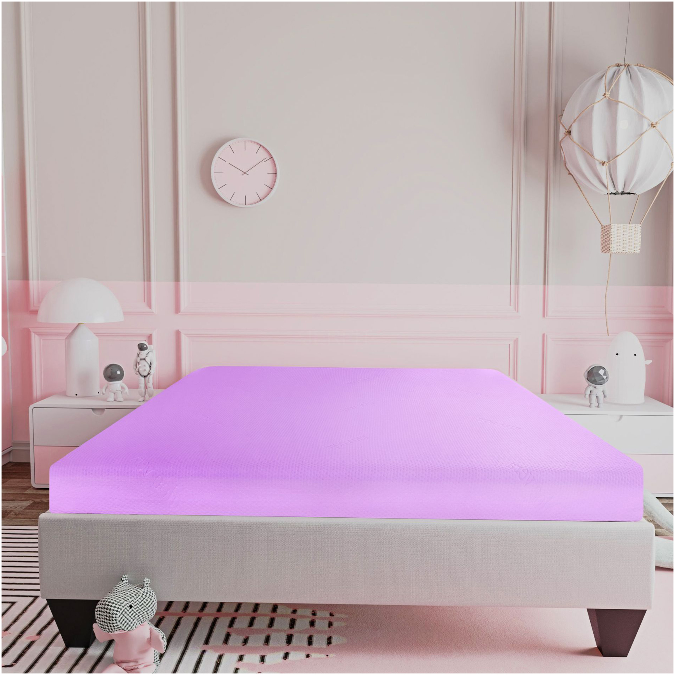 JERFIT 6 Inch Full Size Gel Memory Foam Mattress, Medium Firm Support Cool Sleep, Bed in a Box, Pressure Relief, CertiPUR-US Certified, Pink