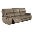 thumbnail image 4 of Pemberly Row Polyester Manual Triple Reclining Sofa in Kona Brown, 4 of 8