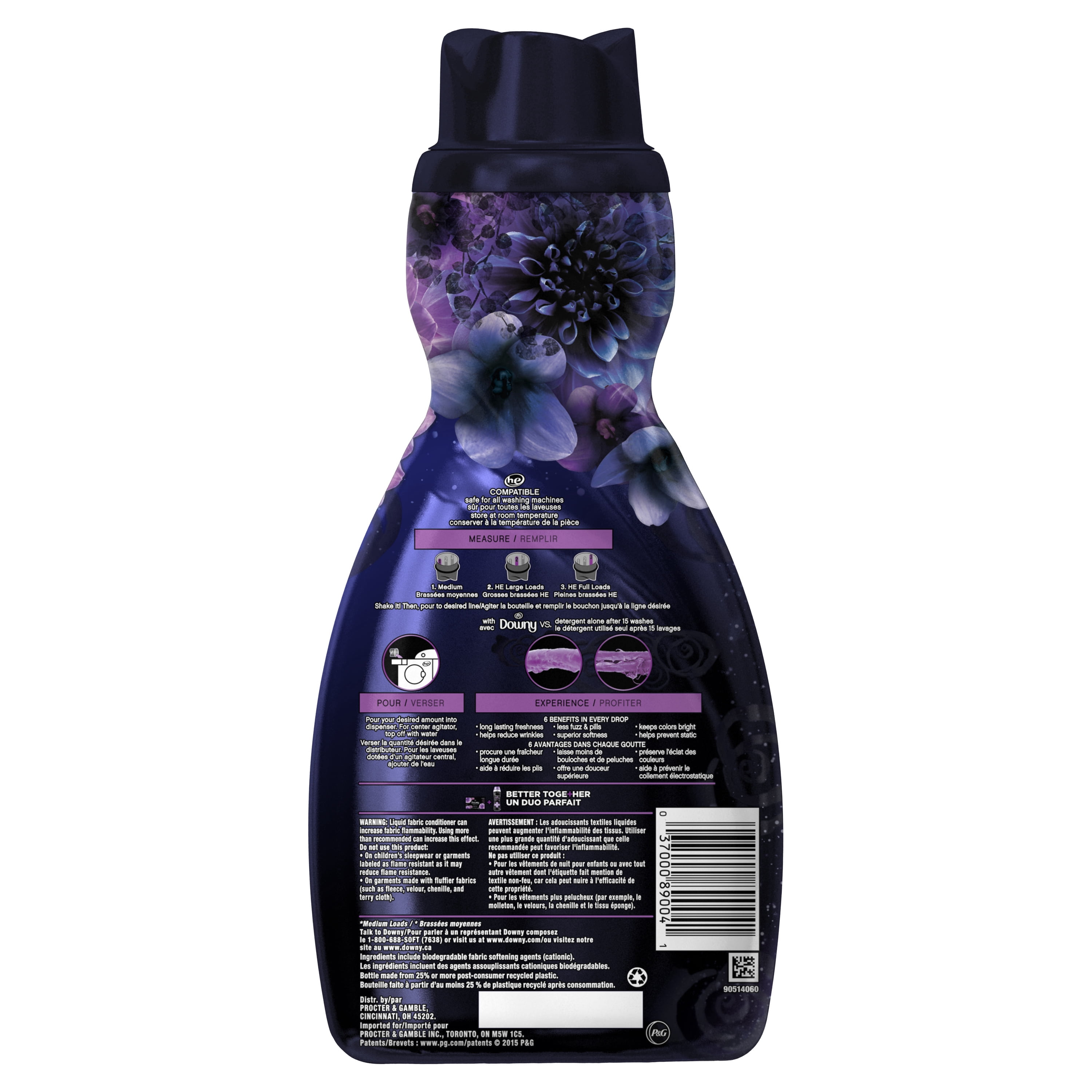 Downy Infusions Lavender Serenity Liquid Fabric Conditioner (Fabric Softener), 48 Loads 41 fl oz