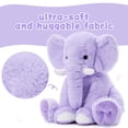 thumbnail image 5 of MorisMos 20'' Purple Elephant Stuffed Animal Soft Stuffed Animal Elephant Plush Toy, 5 of 8