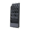 thumbnail image 4 of Hanging Shoe Rack Foldable over The Door Shoe Organizer for Toys Towels Hats Gray 16 grids, 4 of 8