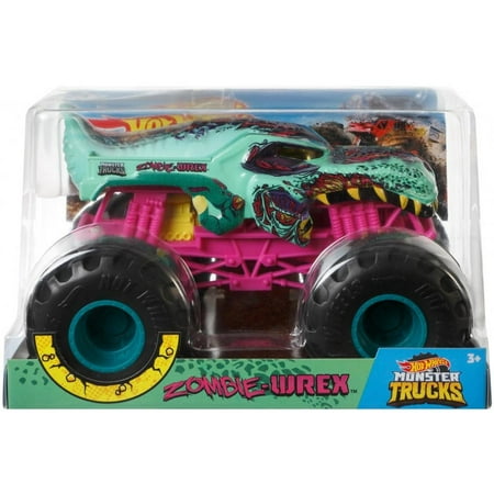 Hot Wheels Monster Trucks 1:24 Scale Zombie Wrex Vehicle