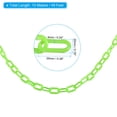 thumbnail image 2 of Unique Bargains 0.2' Diameter 49Ft Length Plastic Chain Barrier, Safety Link Chain Stanchion for Crowd Control, Green, 2 of 6