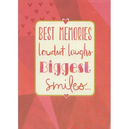 Designer Greetings Red Letters in Thin Gold Foil Frame: Best Friend Valentine's Day (Valentines Day Presents For Best Friends)