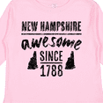 thumbnail image 4 of Inktastic New Hampshire Awesome Since 1788 Boys or Girls Long Sleeve Toddler T-Shirt, 4 of 5