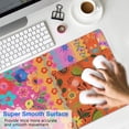 thumbnail image 4 of Long Mouse Pads for Desk,Bright Pioneer Flower Patchwork Desk Mats on Top Of Desks, Desk Mouse Pad Extra Large with 3mm Non-Slip Base and Stitched Edge for Gaming,Office,Work,Home 31.5"x11.8", 4 of 6