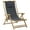 Dark gray, variant on vidaXL Patio Deck Chair Patio Sling Chair with Headrest for Deck Beach Bamboo