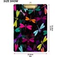 thumbnail image 3 of FMSHPON Colorful Dragonfly Floral Clipboard Hardboard Wood Nursing Clip Board and Pull for Standard A4 Letter 13x9 inches, 3 of 8