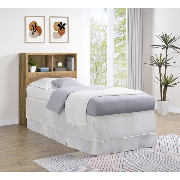 Miekor Furniture Geary Mango 49-inch Twin Bookcase Headboard No2268