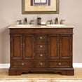 thumbnail image 5 of Silkroad Exclusive Traditional Travertine Bathroom Vanity- Double Sink - 48 in. Wide, 5 of 5
