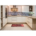 thumbnail image 6 of Ahgly Company Machine Washable Indoor Round Transitional Maroon Red Area Rugs, 8' Round, 6 of 7