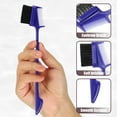 thumbnail image 3 of Unique Bargains Dual Comb Eyebrow Brushes for Women Eyelash Eyebrow Travel Makeup Tool Blue 6.77" Length, 3 of 7