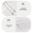 thumbnail image 4 of Shisuyan Rallonges de Chaîne Argent 5 Pcs 2.8 Po, 4 of 8