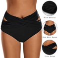 thumbnail image 4 of Shorts de Maillot de Bain pour Femmes Tankini Bas de Maillot de Bain Boardshort Été devant Croisé à Lacets Maillot de Bain Shorts de Plage pour Filles, 4 of 9