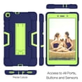 thumbnail image 6 of Galaxy Tab A 8.0 T290/T295 2019 Case Without S Pen Model, Allytech Heavy Duty Shockproof Full Body Rugged Protective Cover Built-in Kickstand for Samsung Galaxy Tab A 8 2019,Navyblue/Olivine, 6 of 8