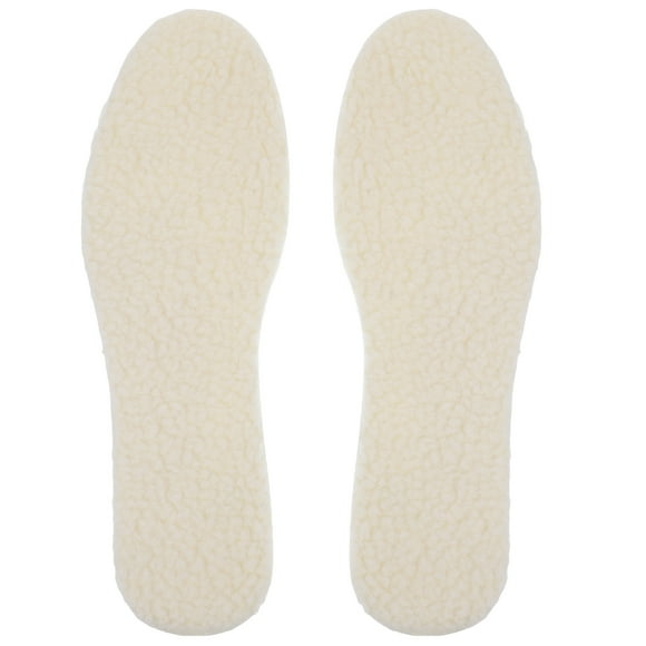 1 par de plantillas de lana cálidas para zapatos de invierno, cómodas y gruesas.