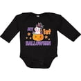 thumbnail image 3 of Inktastic My 1st Halloween with Unicorn Witch Girls Long Sleeve Baby Bodysuit, 3 of 5