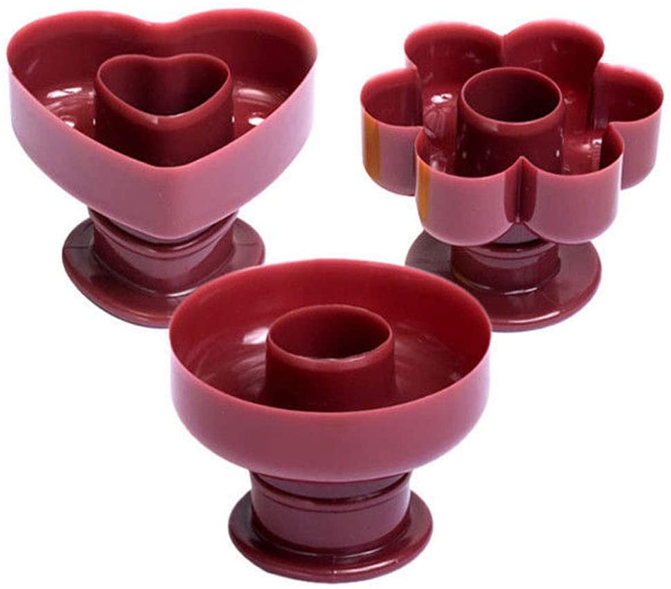 Donut Cutter Cake Mould DIY Doughnut Mould 3PCS Desserts Bread Cutter Maker Mold Kitchen Baking Tool