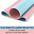 thumbnail image 3 of Tocorpie Dual-Sided Desk Pad Large 35x17in Waterproof PU Leather Desk Mat Mouse Pad Keyboard Mat Pink, 3 of 7