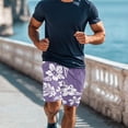 thumbnail image 6 of Yuyamidu Mens Swim Trunks Purple Hibiscus Quick Dry Breathable Board Shorts Elastic Bathing Suits for Beach Pool Surf Man 2XL, 6 of 8