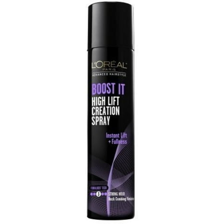 L'Oreal Advanced Hairstyle Boost It High Lift Creation Spray Strong Hold 5.30 oz (Pack of 4)